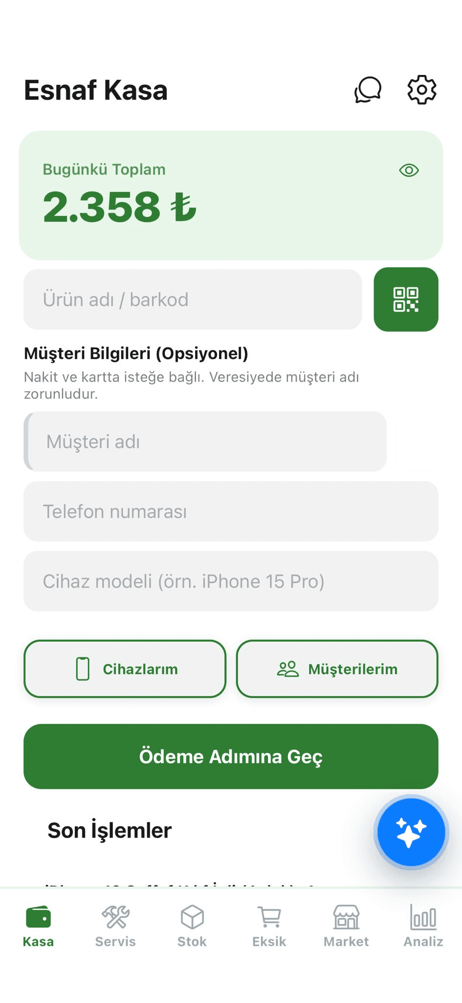 Kasa modülü