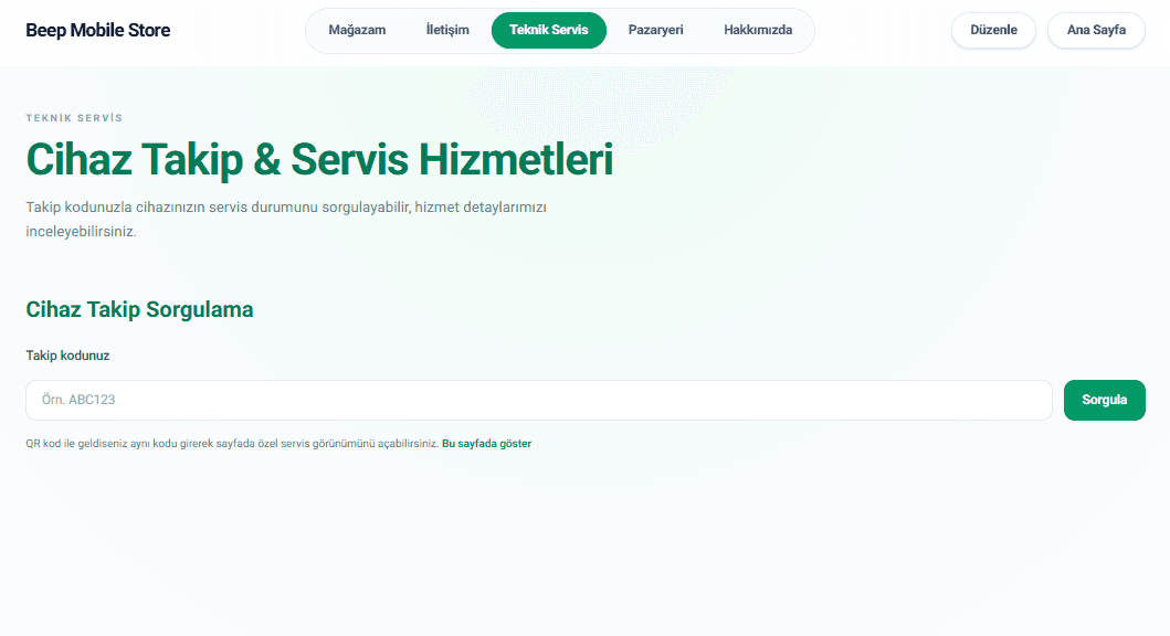 EsnafPRO Teknik Servis önizlemesi